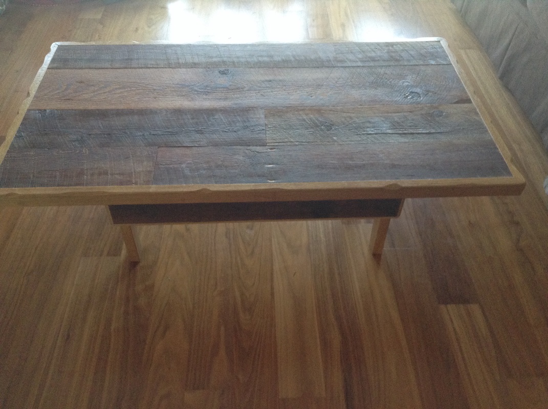 diy barn board coffee table