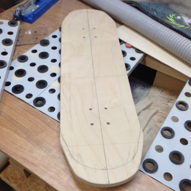 handmade skateboard
