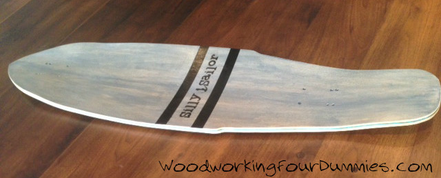 woodworking skateboard